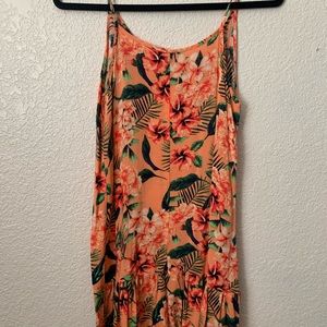 J for Justify, size Medium, coral/flower print dress.